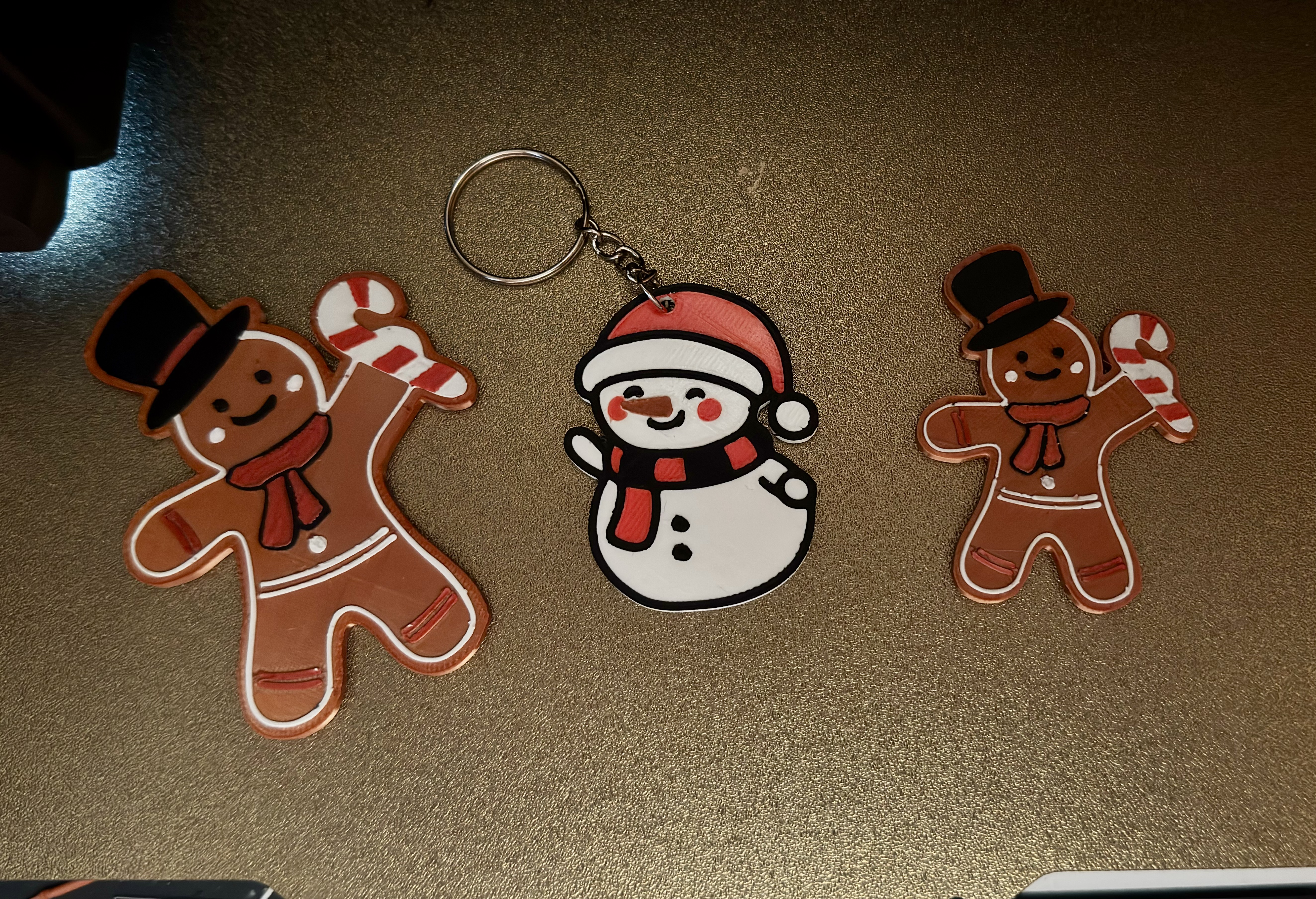 Snowman and Gingerbread Man decoration