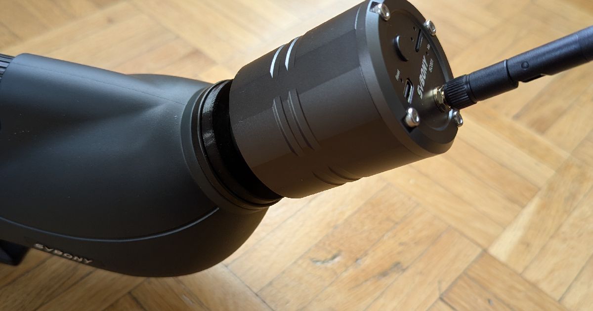 Adapter Svbony SV460 Spotting scope / Svbony SC001 cam by Guidum ...