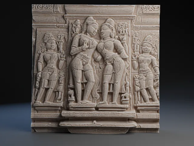 Khajuraho Temple Relief.