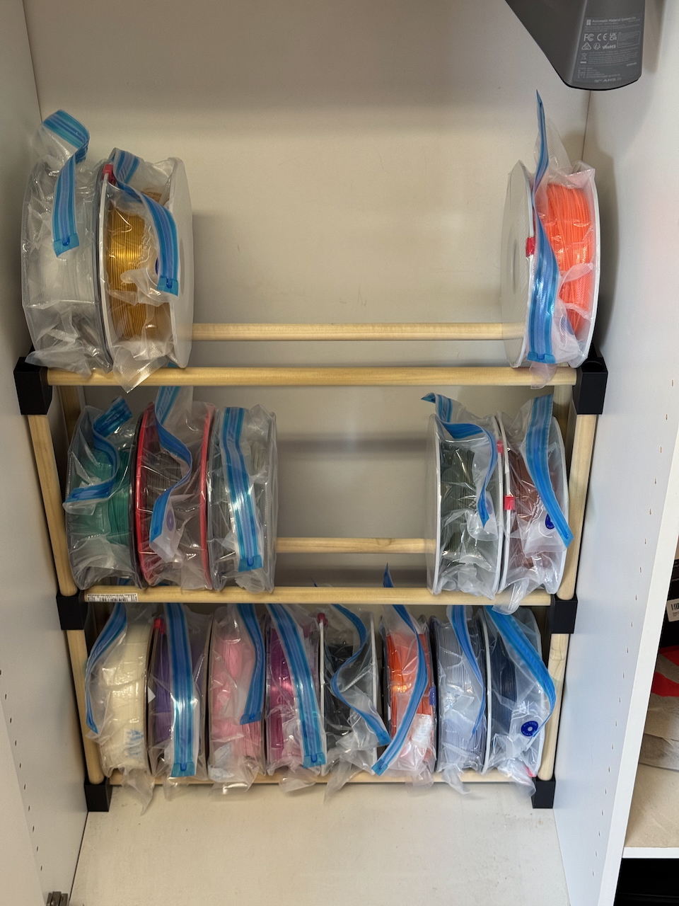 Filament Storage Rack Connector Bracket