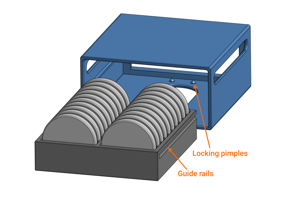 Miniatura 2 do modelo 3D Coin Cell / Button Cell Battery Case (Customizable)