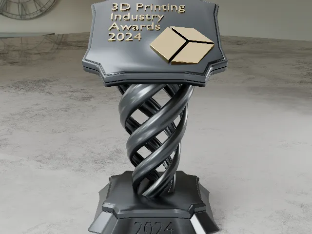 3D Printing Industry Awards 2024 Trophy
