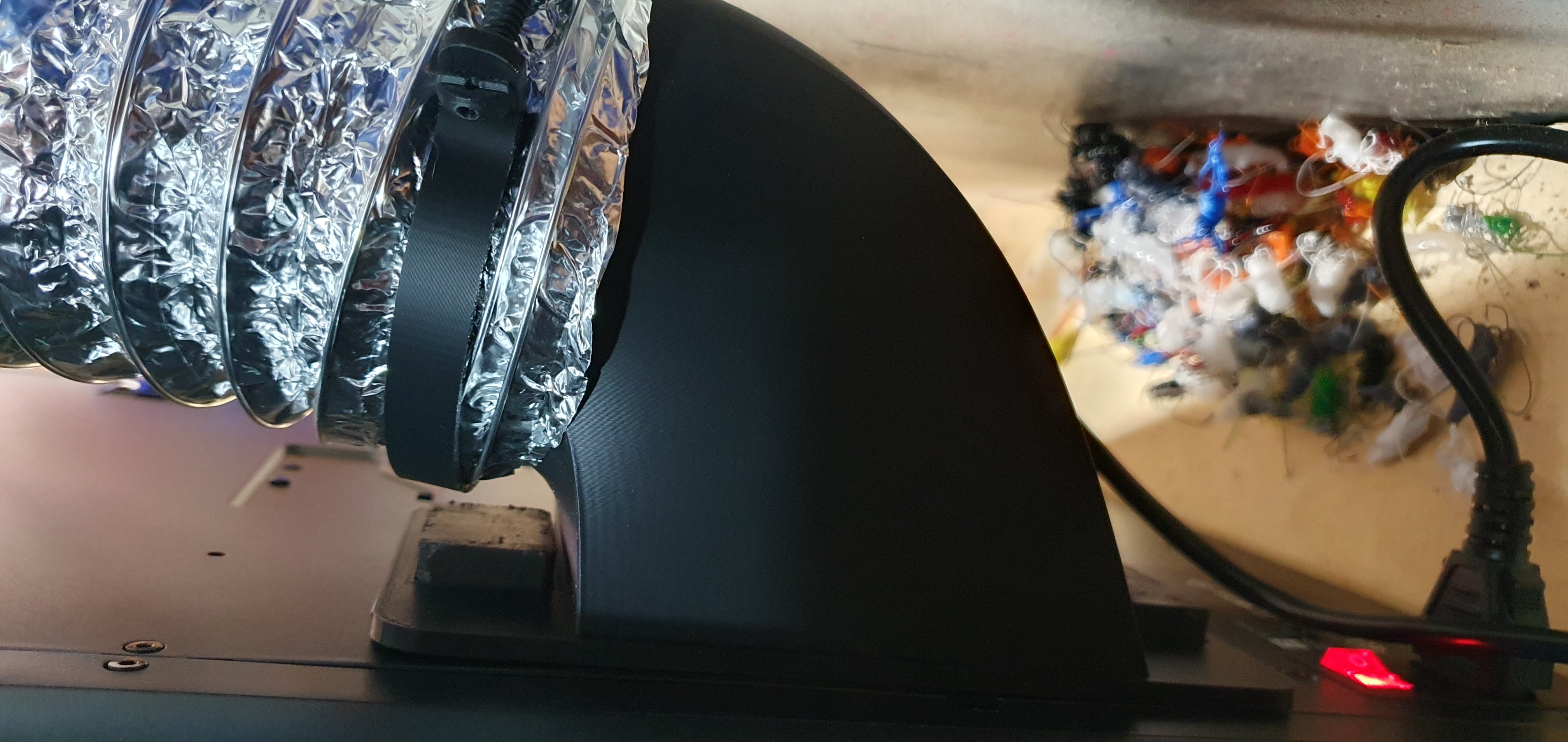 Bambu Lab P1S extractor duct system