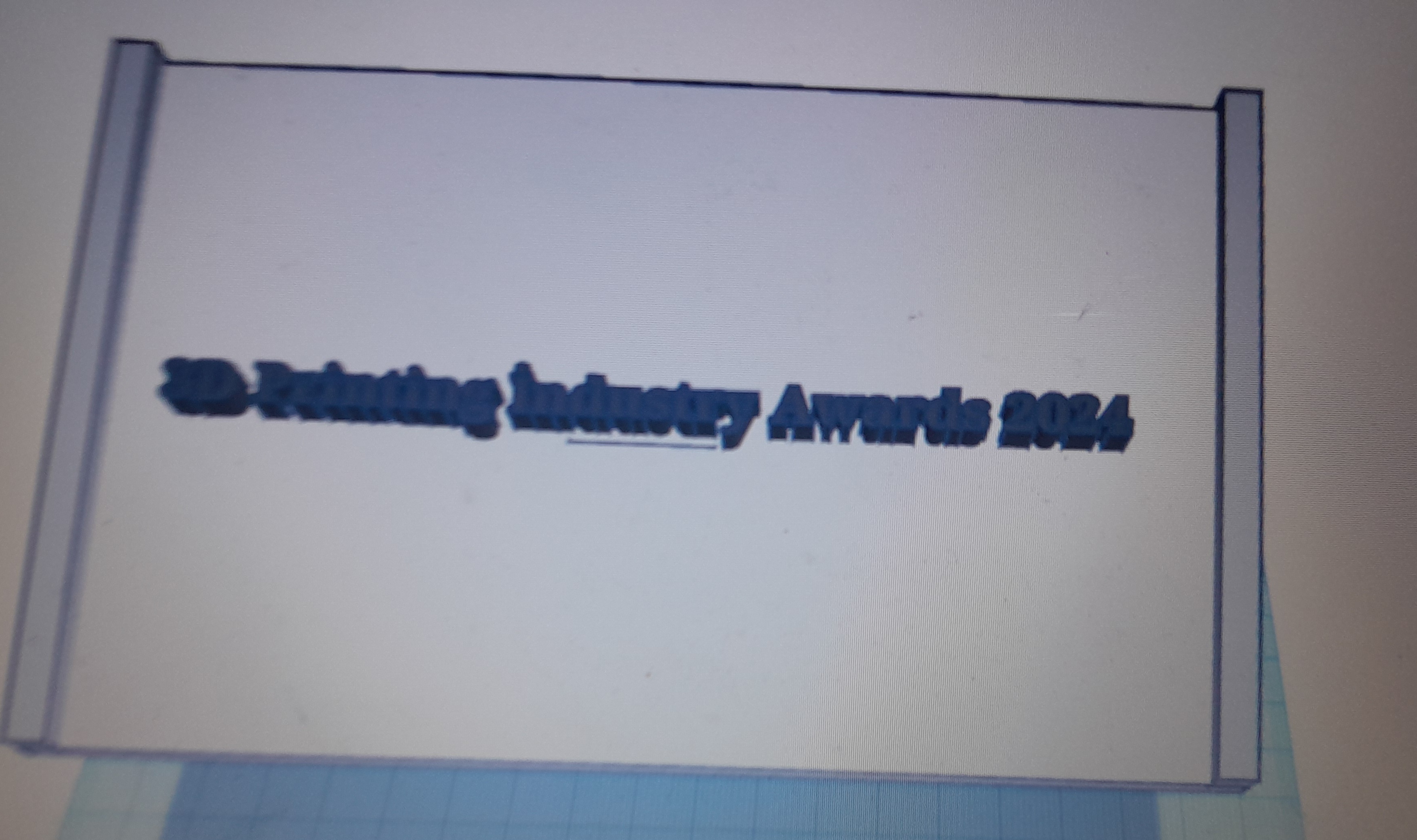 Printing industry award 2024 Trophy Design