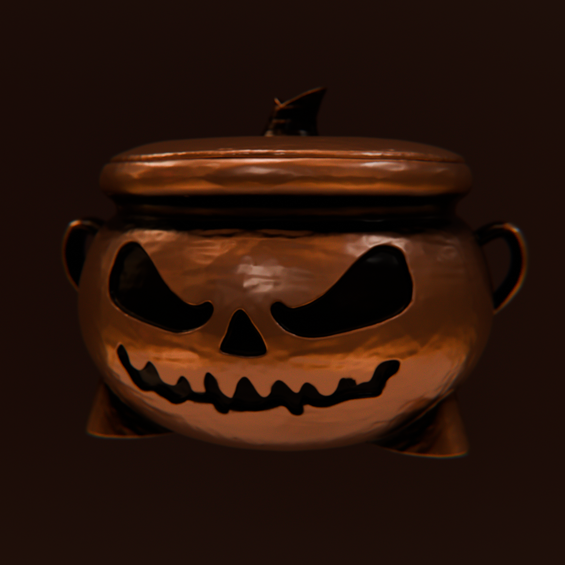 Pumpkin Face Cauldron