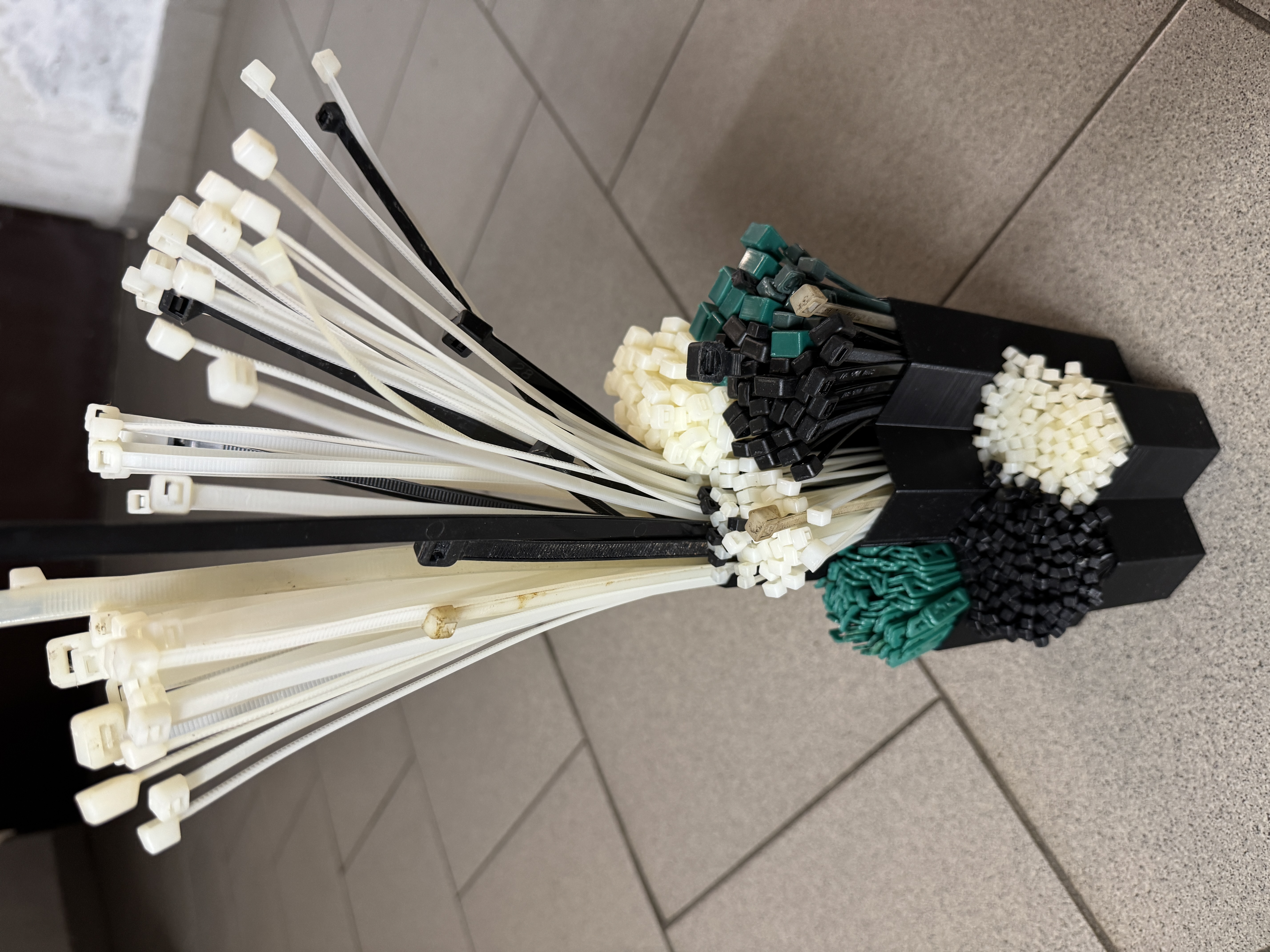 (another) hexagonal ZIP / CABLE TIE holder