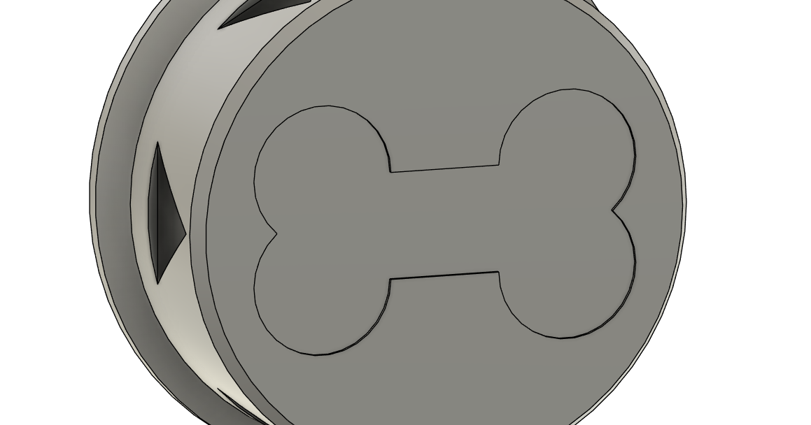 40mm Gas Mask Inlet Cover Bone by SpankyToot Download free STL model