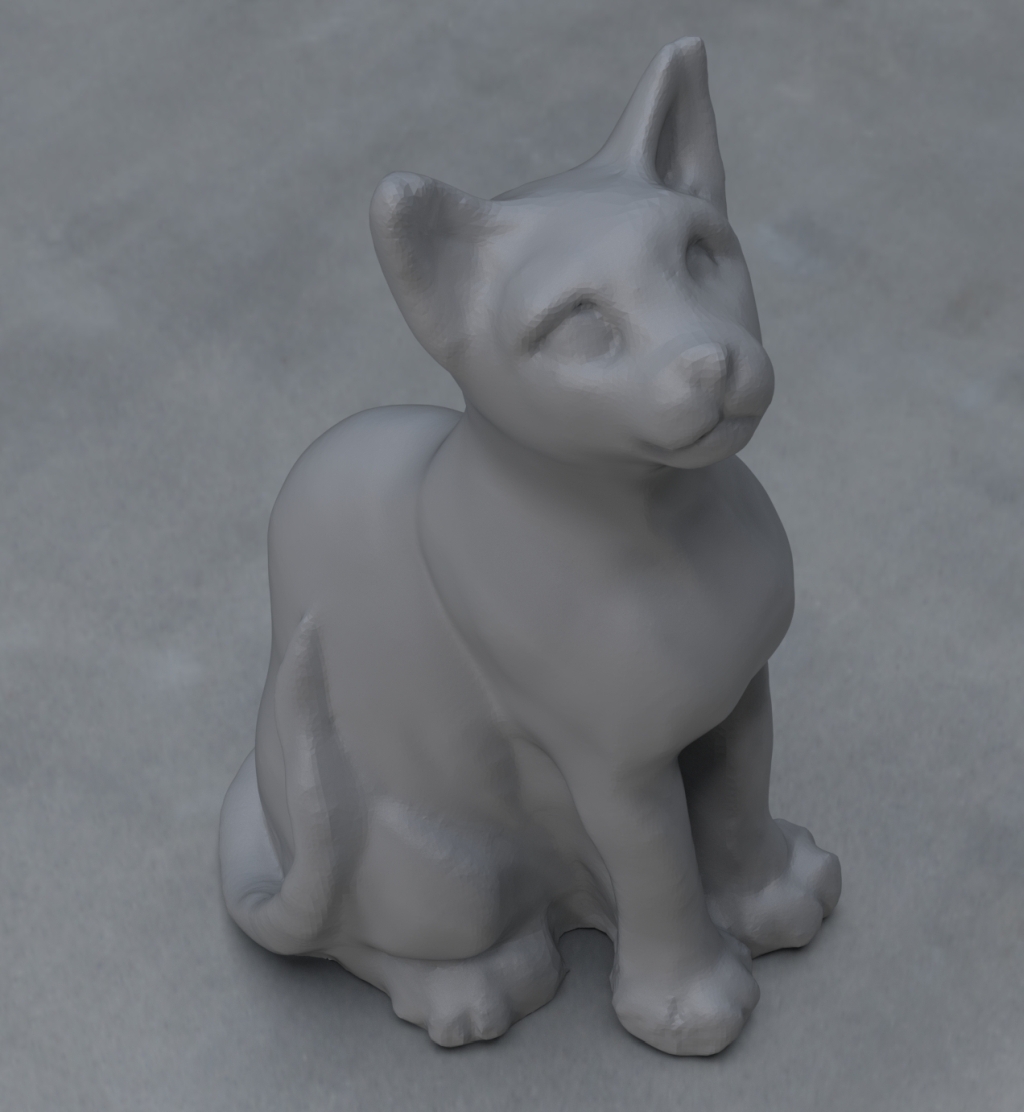 Sitting Cat 3D model thumbnail
