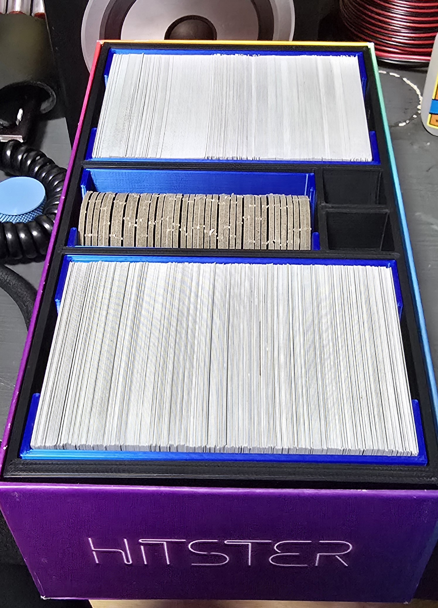 Hitster box-organizer & stand (basic-game & expansion) REMIX