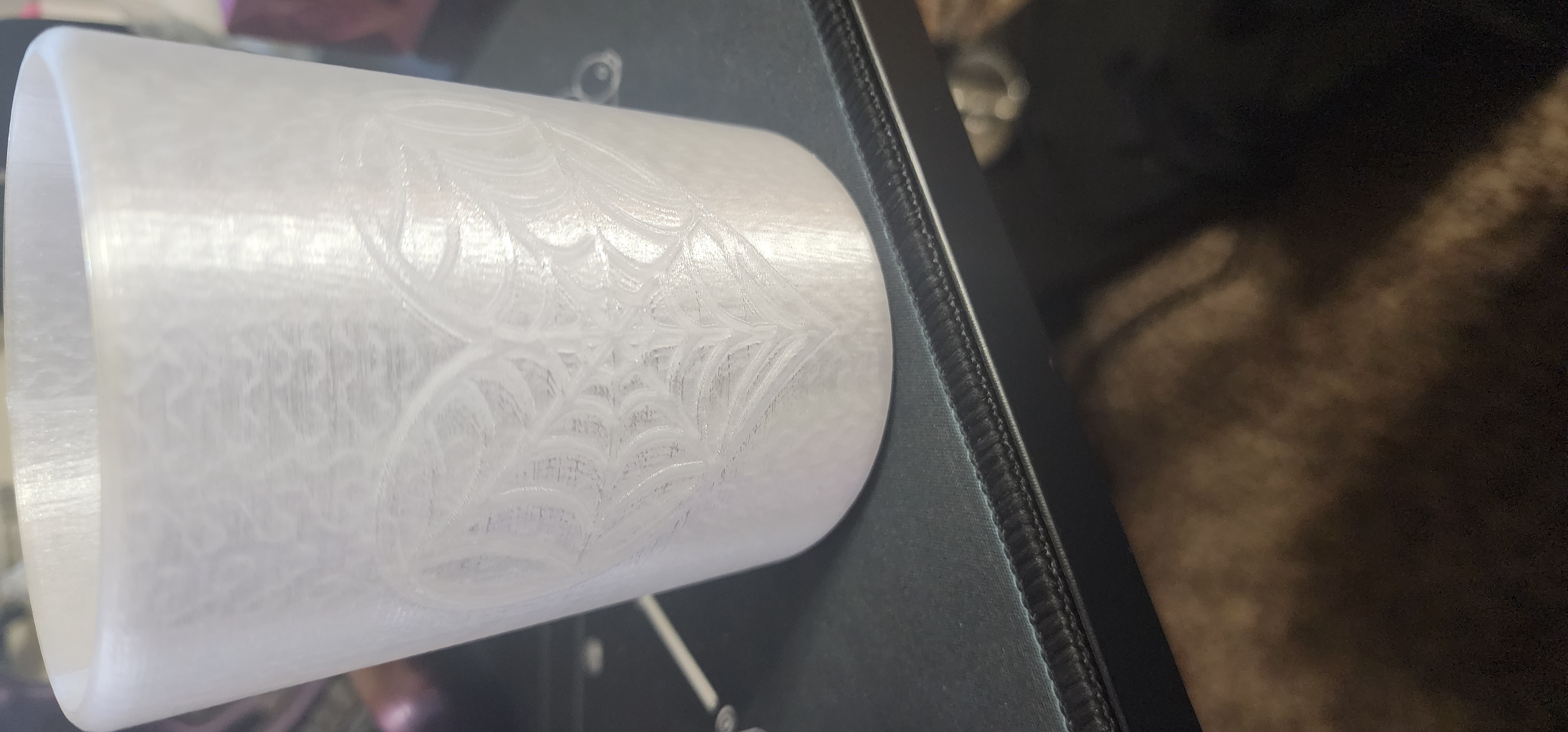 Spiderweb Heart PaintBrush Cup Pen Holder