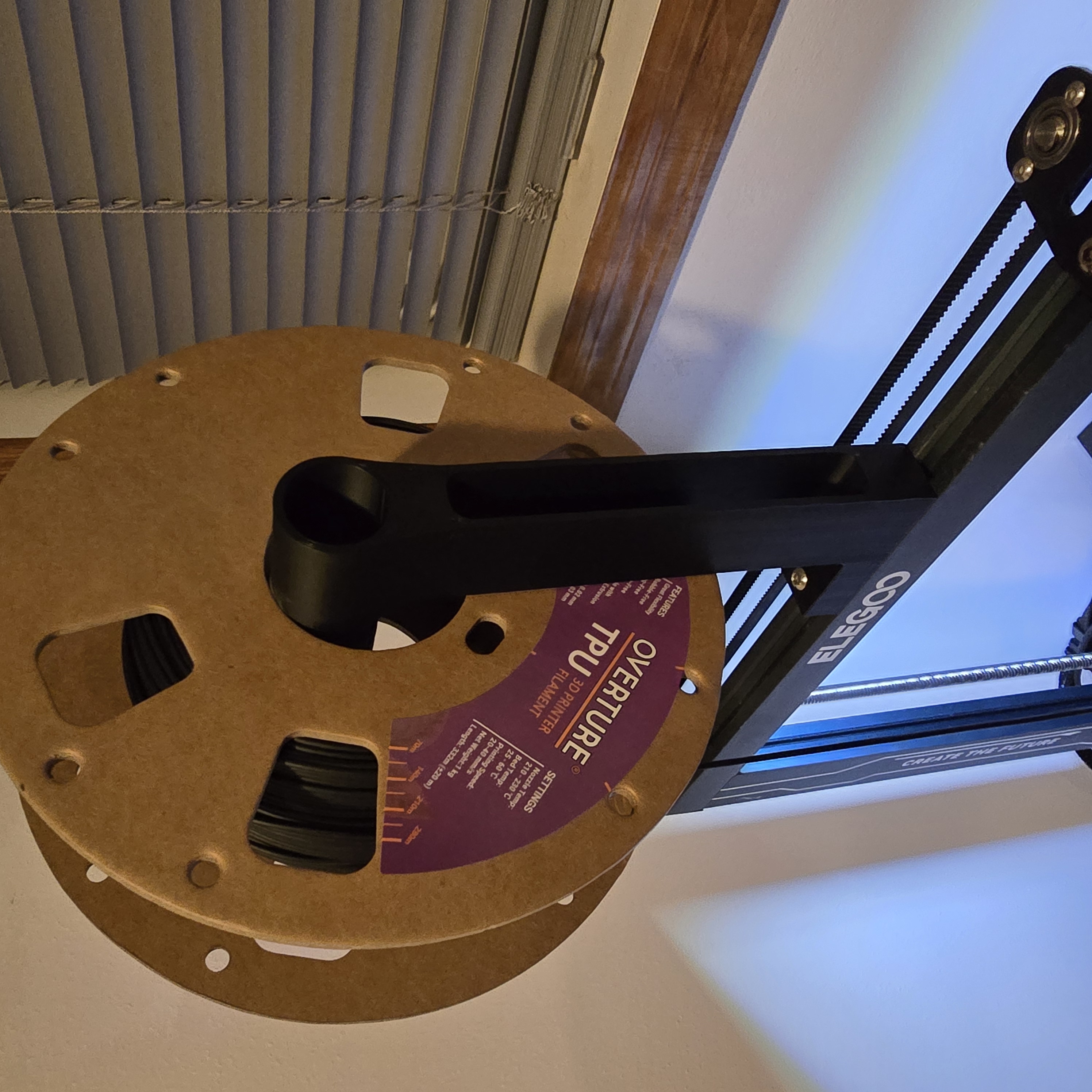 Elegoo Neptune 3 and 4 Pro/Max/Plus Straight Up Spool Holder