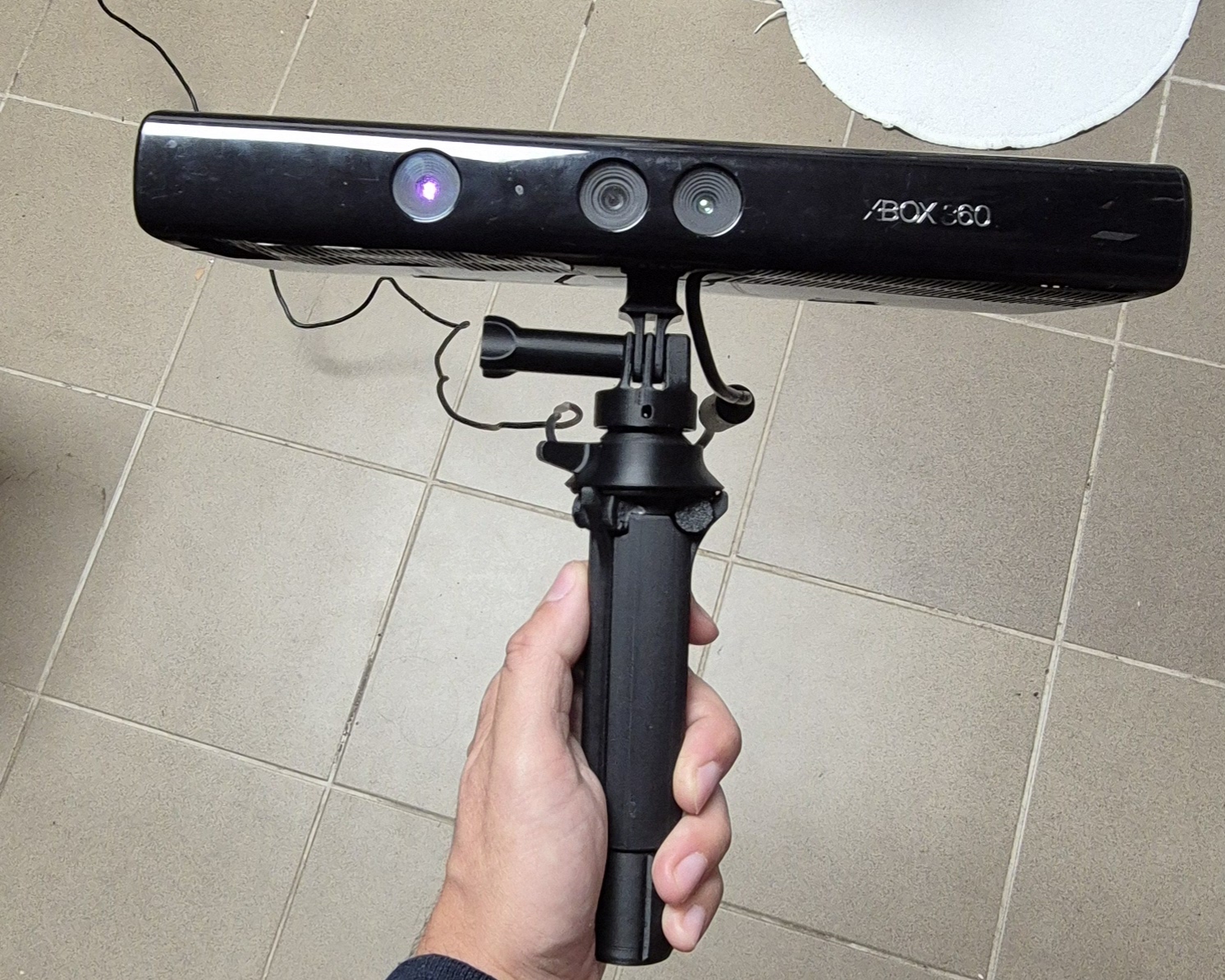Kinect v1 (Xbox 360) GoPro action camera mount + Decoy board case