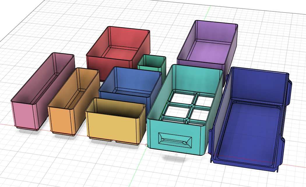 Miniatura 4 do modelo 3D Stack Shelf with Gridfinity