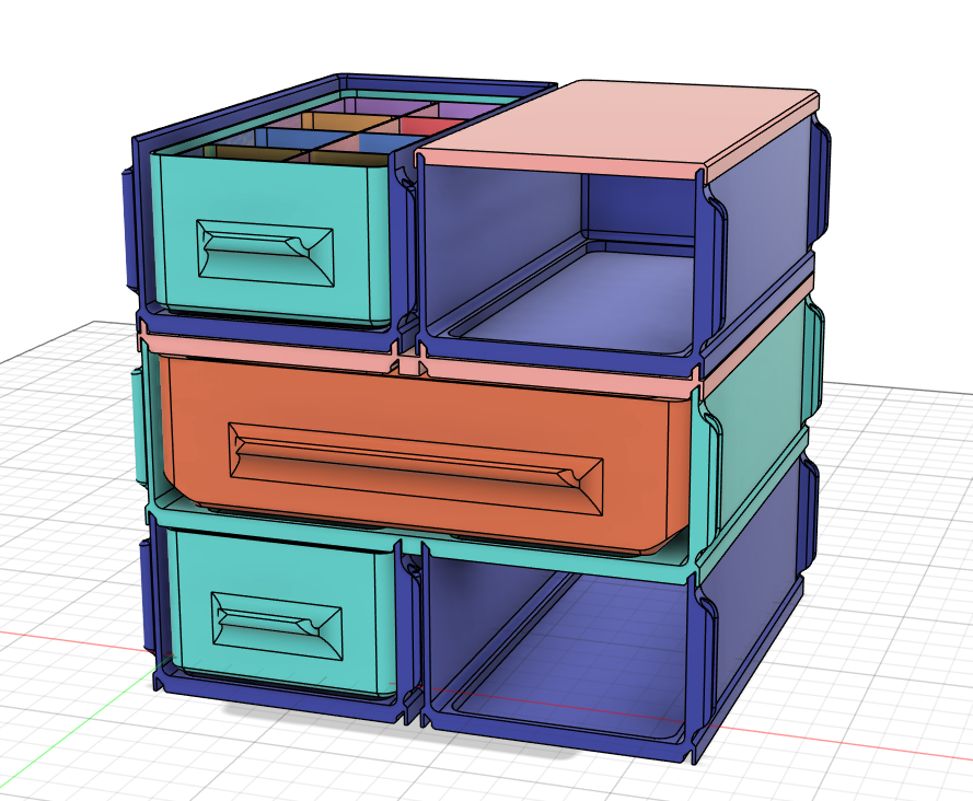 Miniatura 3 do modelo 3D Stack Shelf with Gridfinity