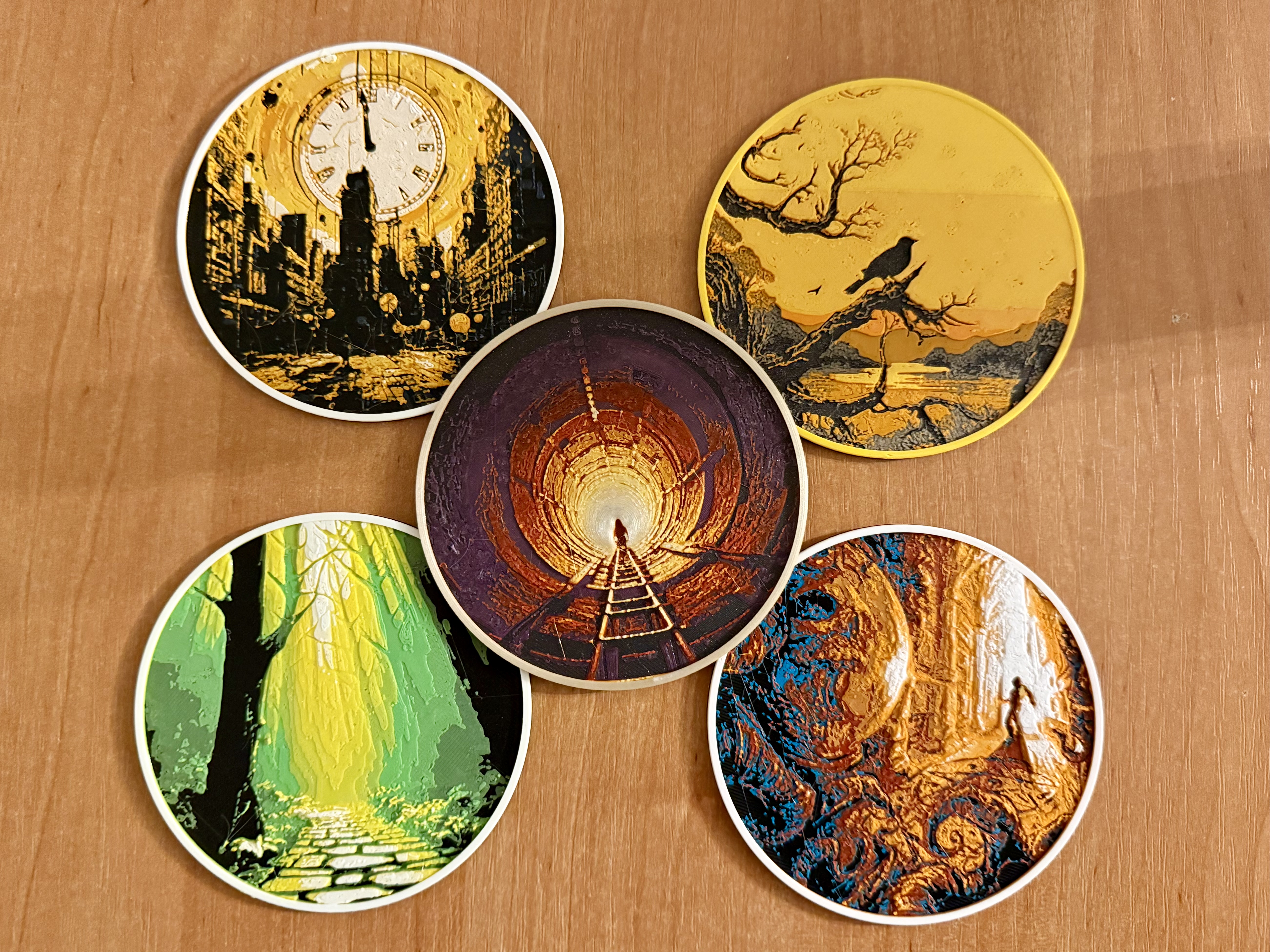 Coaster pack Hueforge/multicolor