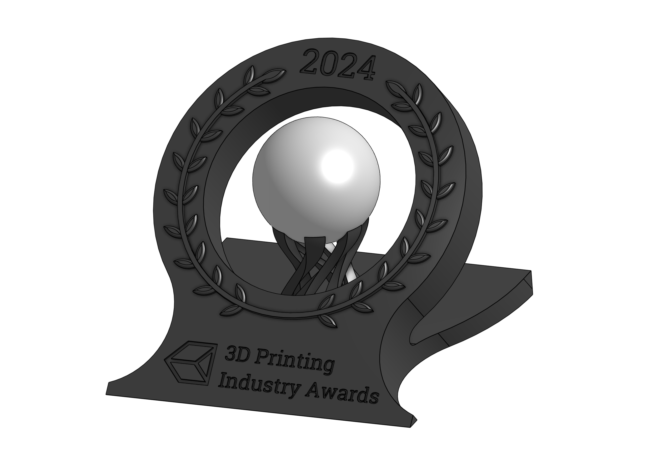 2024 3D Printing Industry Awards Trophy