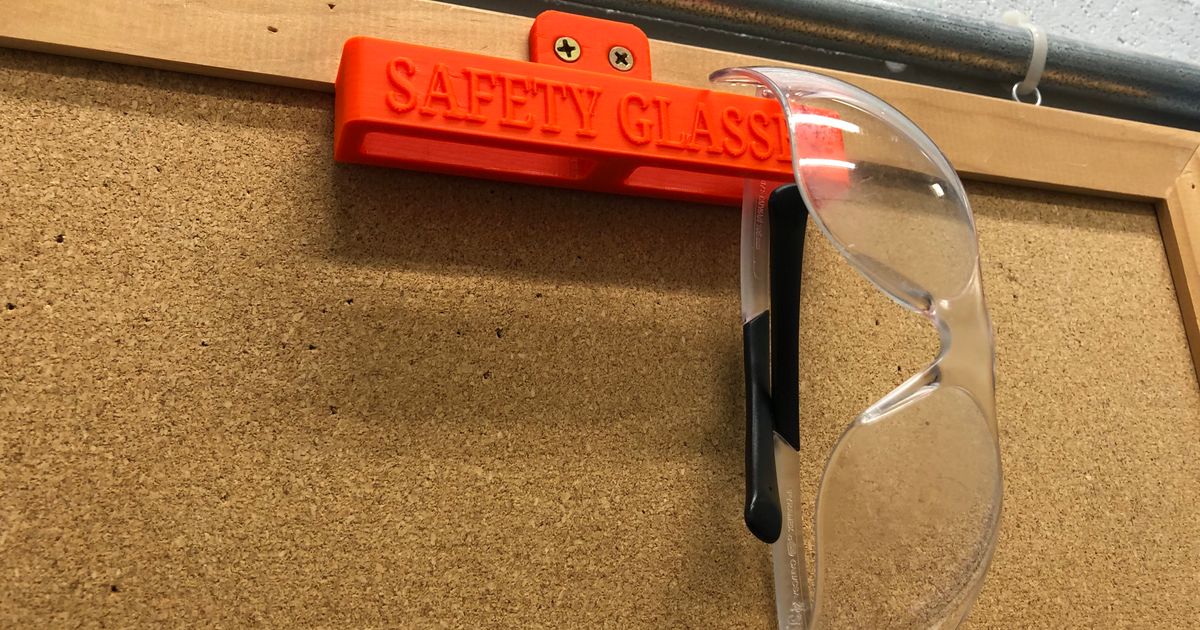 Safety Glasses Holder by ToolsToMars Download free STL model
