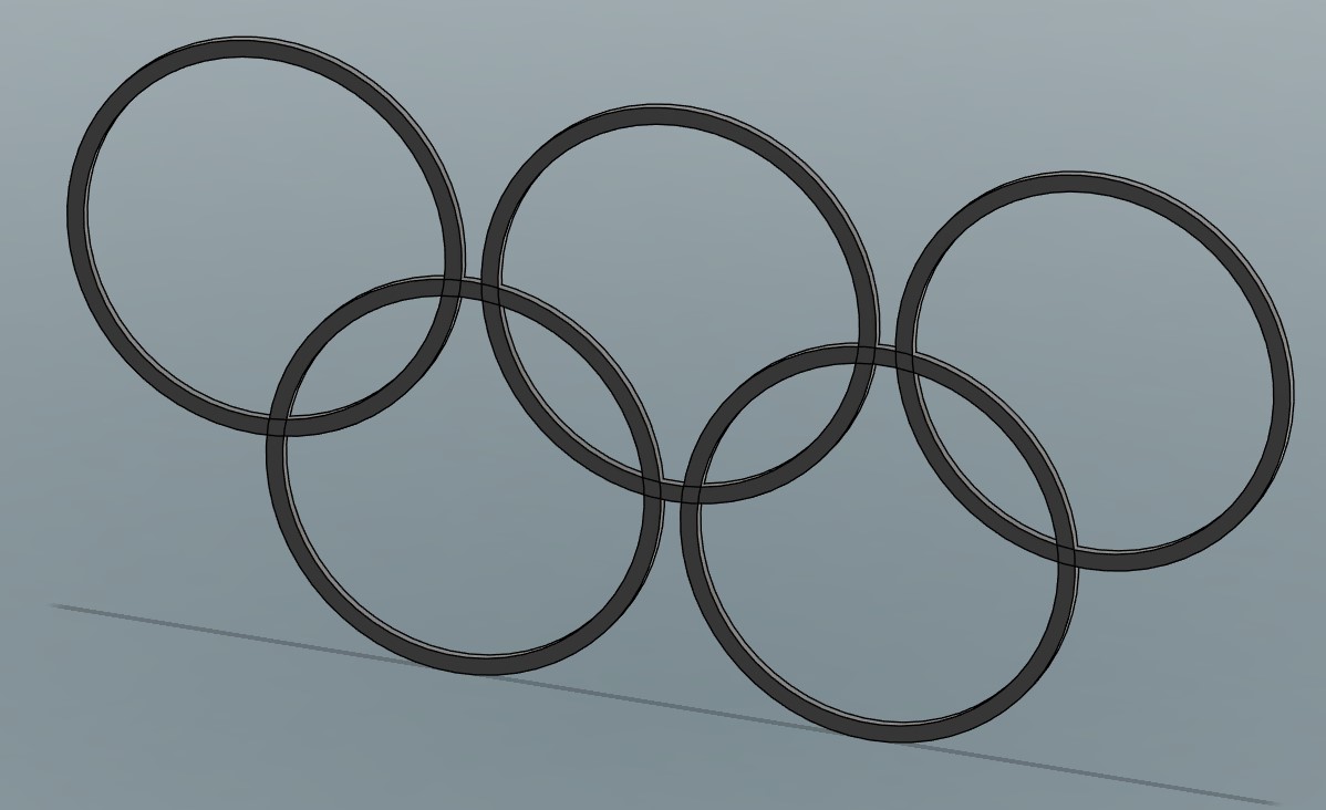 Simple Olympic Rings