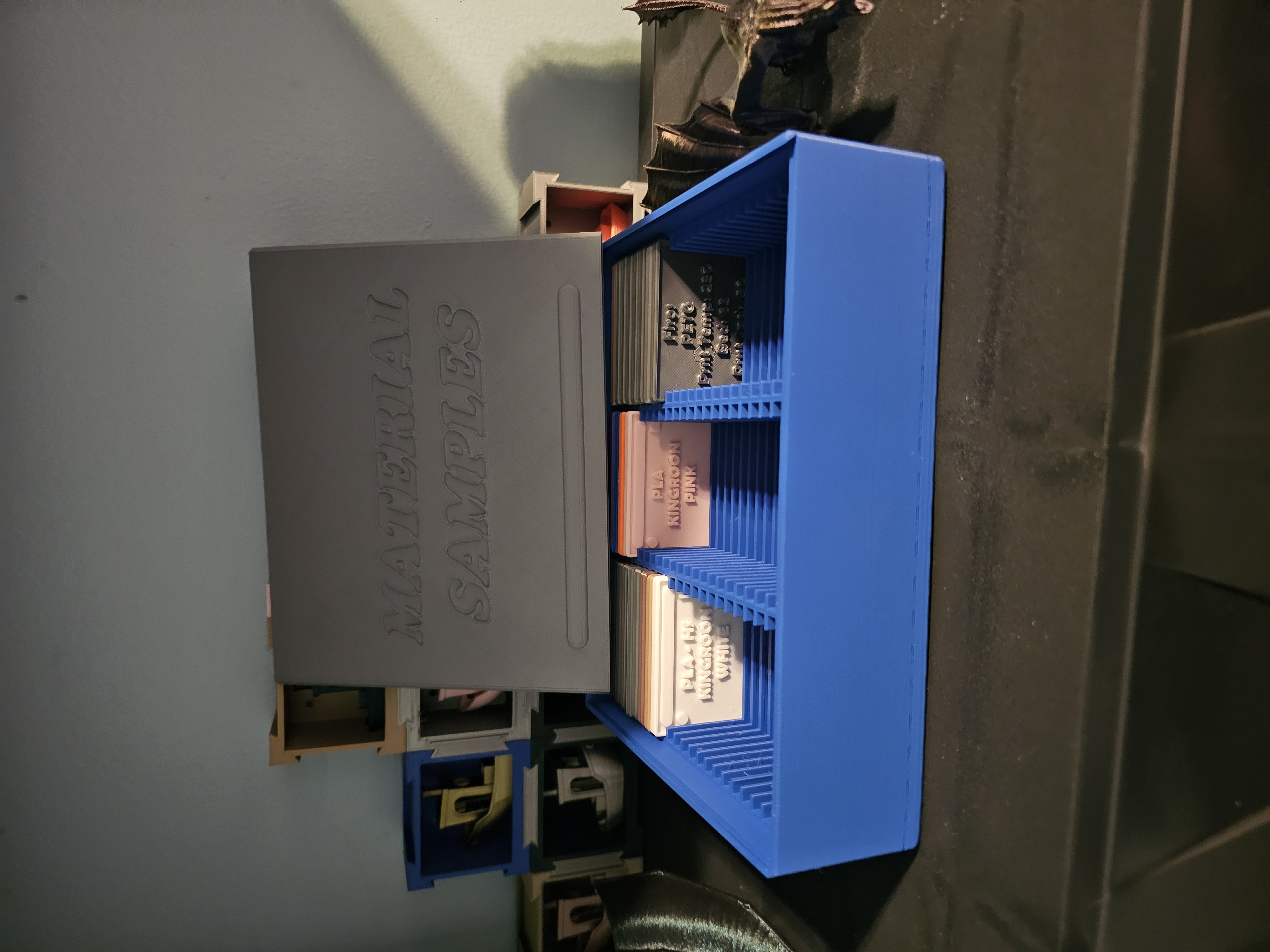 Material Swatch Box With Lid and Editable Swatch