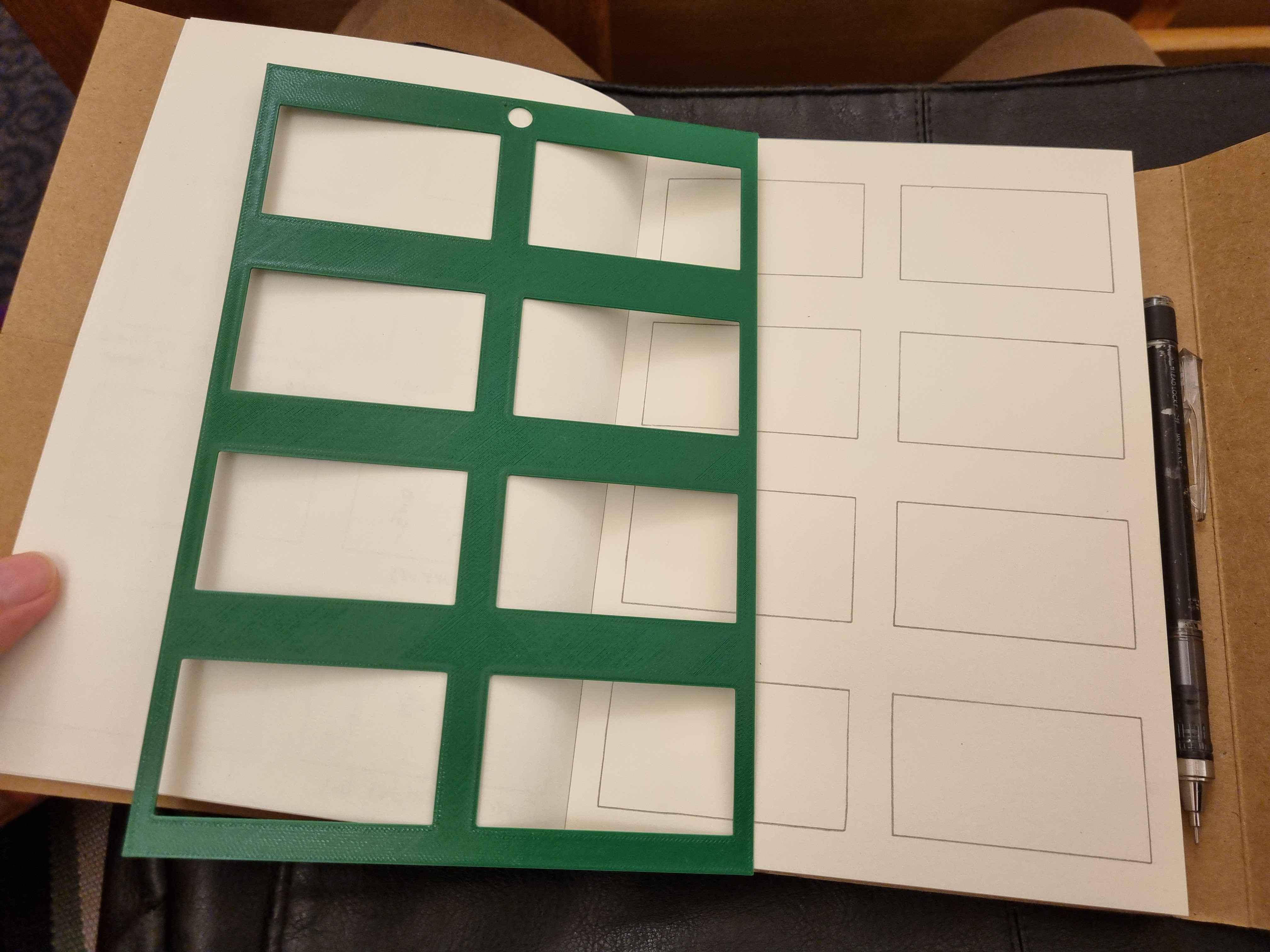Storyboard and Comic Stencil for A5 Books