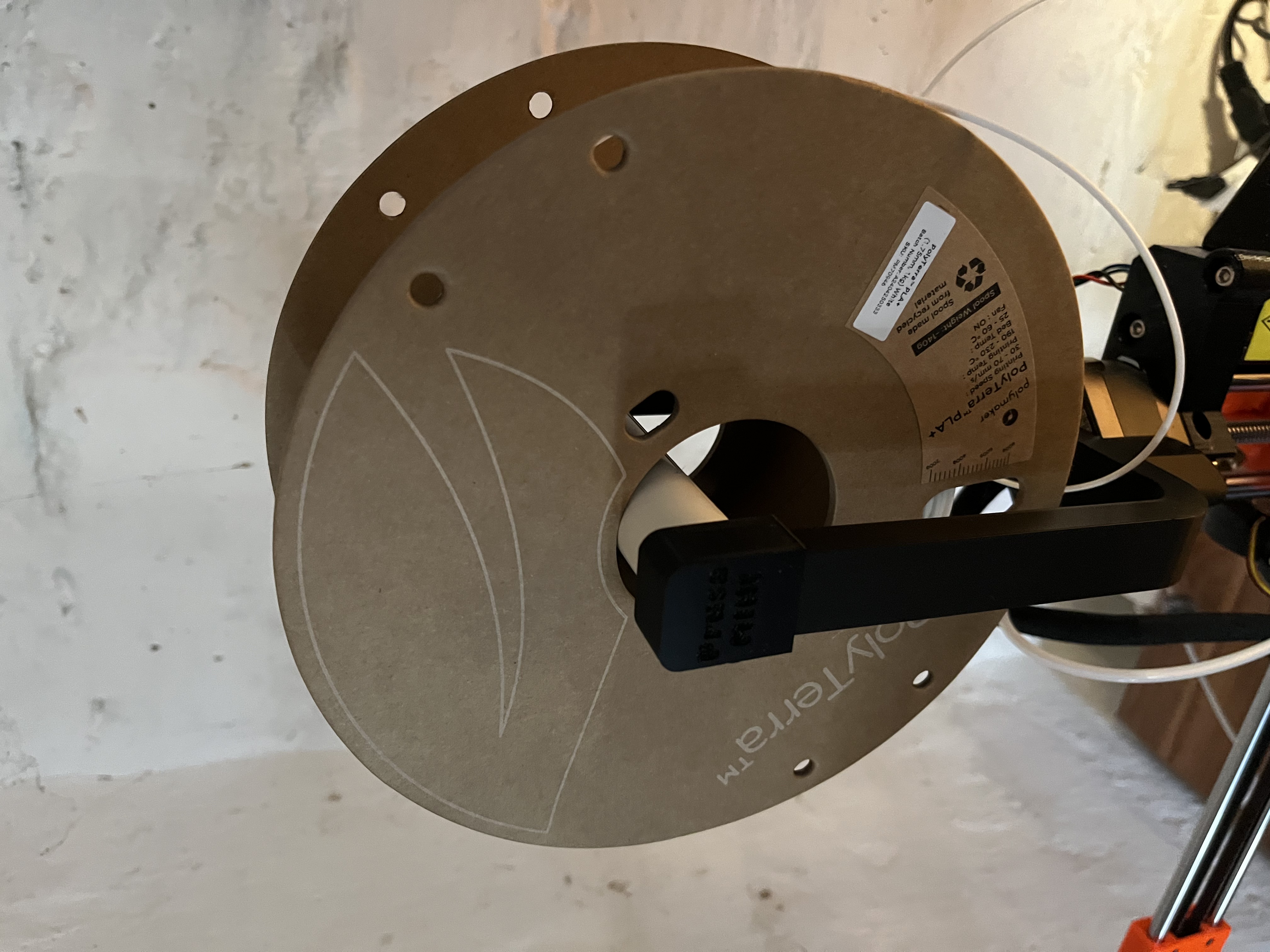 Prusa Mini PVC Tube adapter for Cardboard Spools