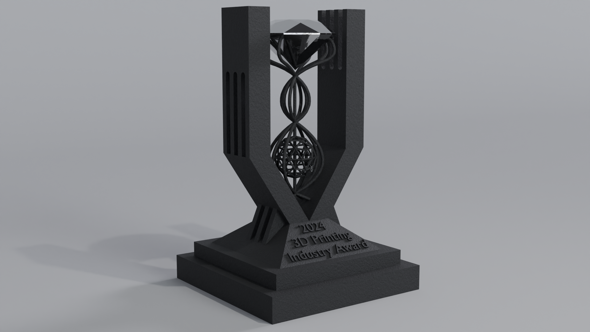 2024 3D Printing Industry Awards Unique Trophy Design