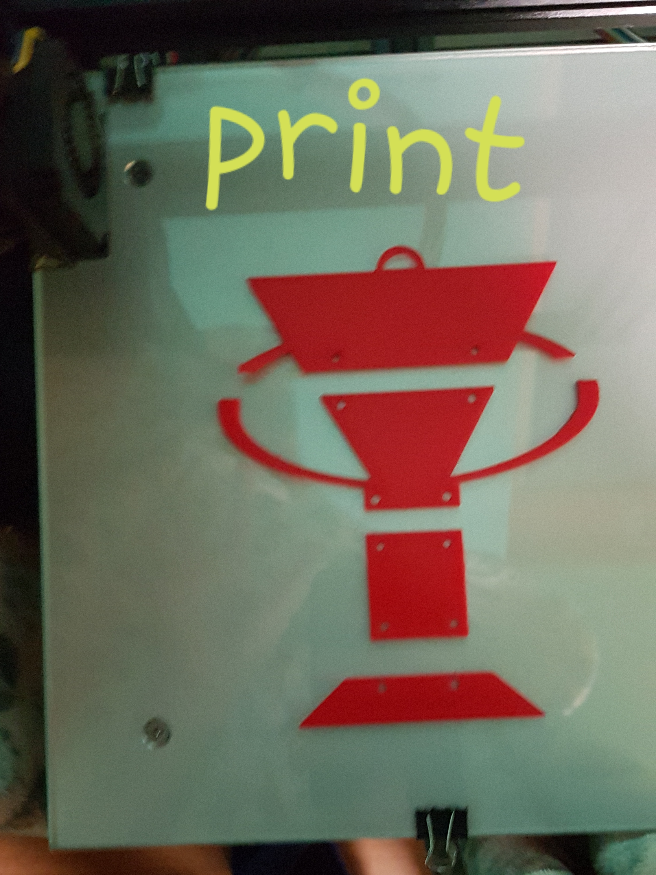 print-bind-hang výtězná trofej