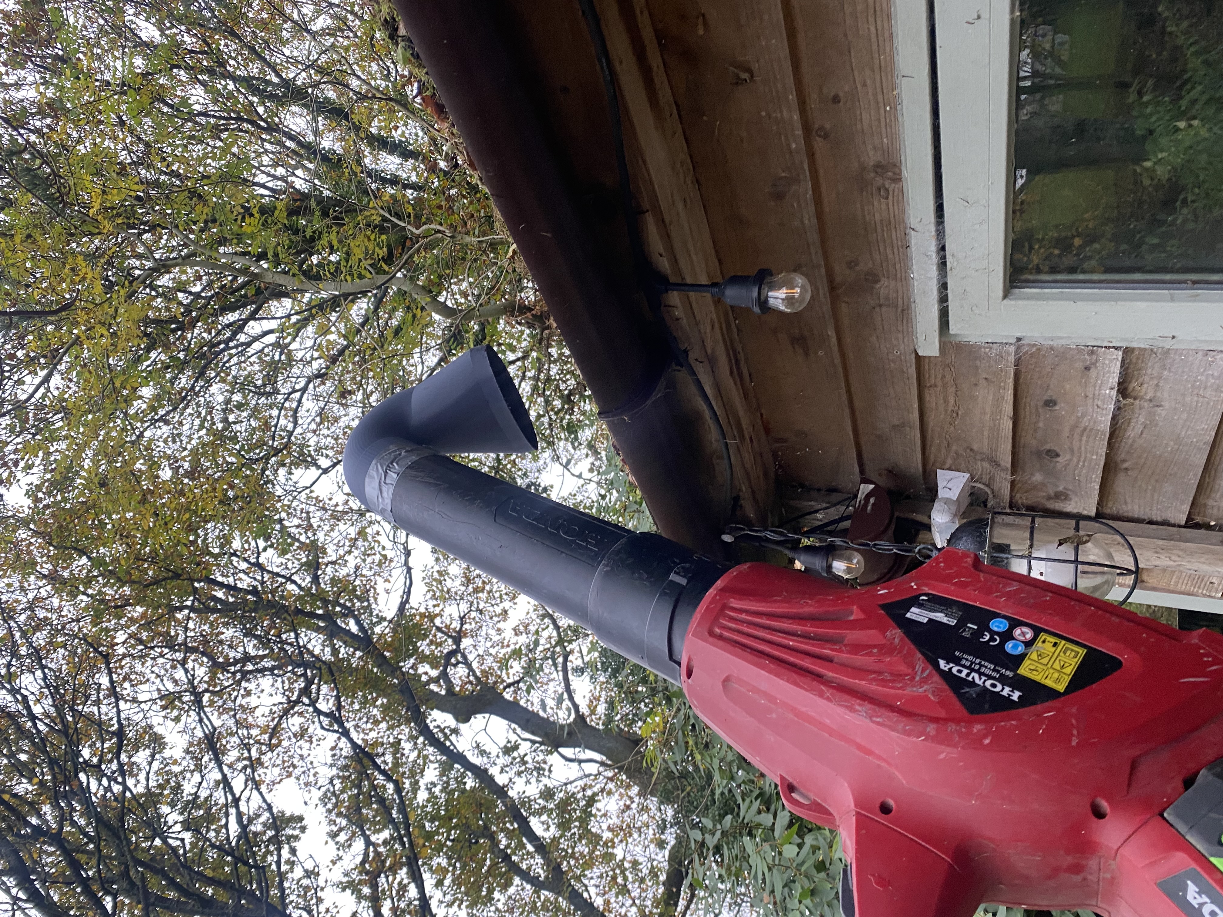 universal leaf blower gutter adapter