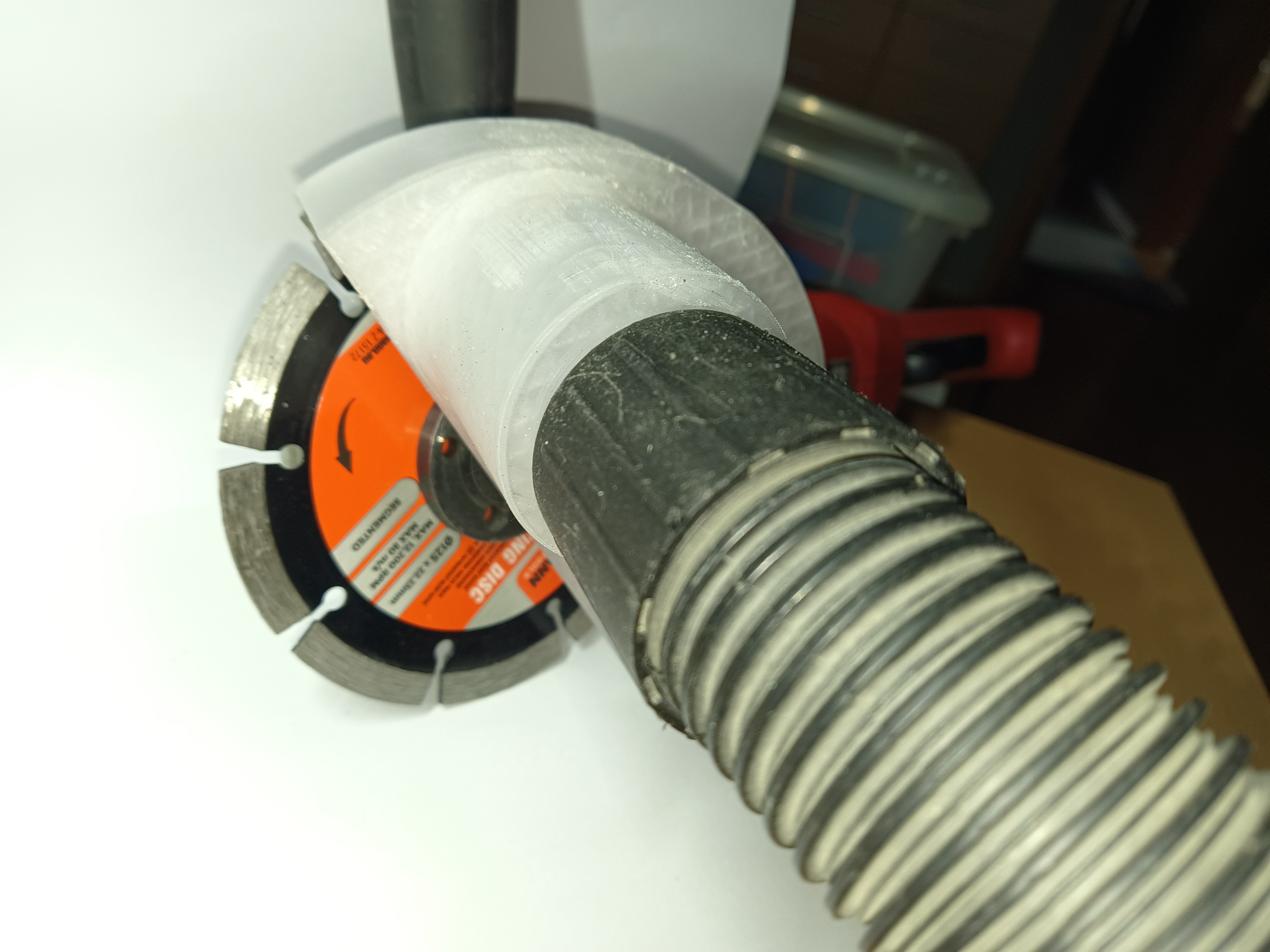 Angle grinder dust collection / Winkelschleifer Staubabsaugung D=125 mm