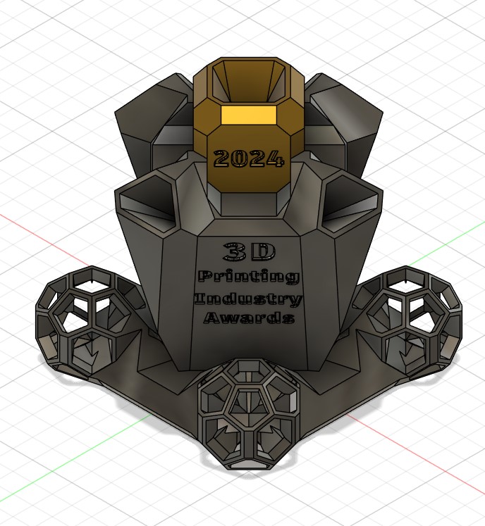 3D Printing Industry Awards 2024 Trophy By KRYS_3D