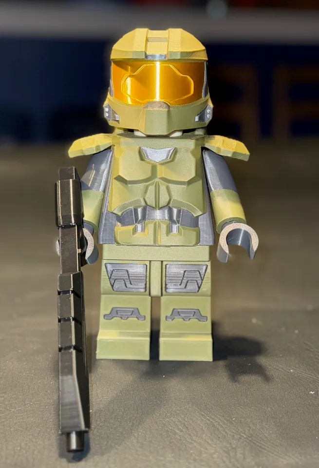 Halo Master Chief Brick MegaFigure (5:1 Scale) by BrickDreams