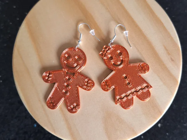 Gingerbread earrings