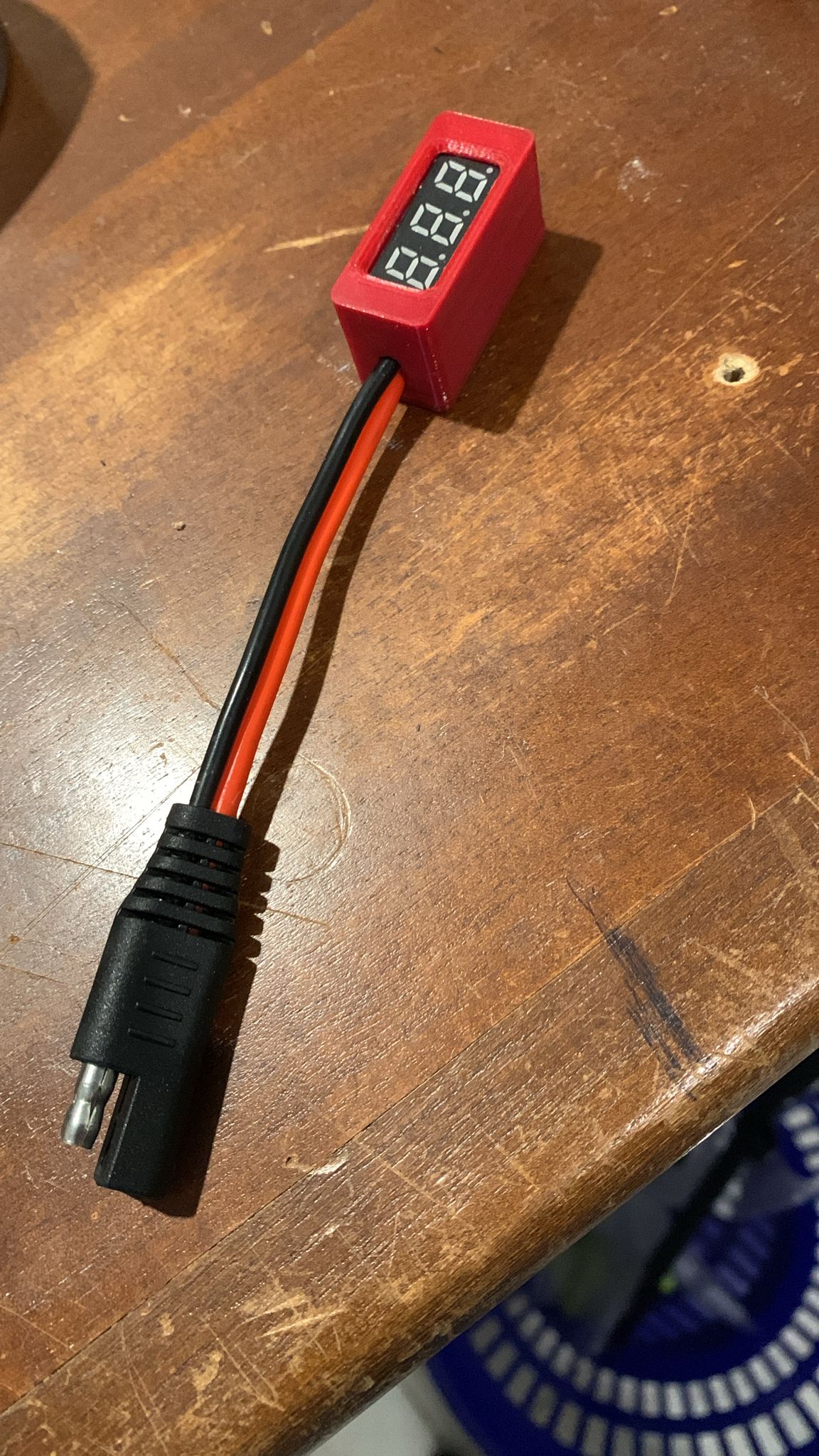 Mini-Voltmeter for bike with SAE connector
