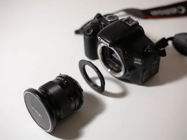 Minolta SR to EF adapter
