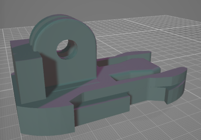 Custom GoPro Mount by unitMeasure | Download free STL model ...