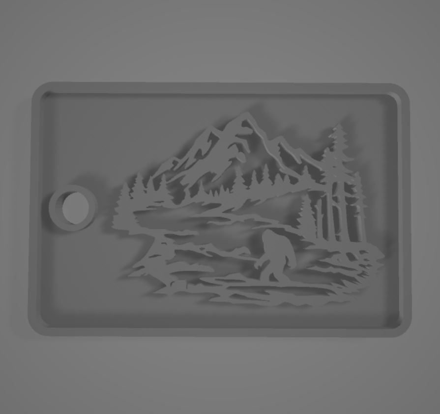Bigfoot Luggage Tag