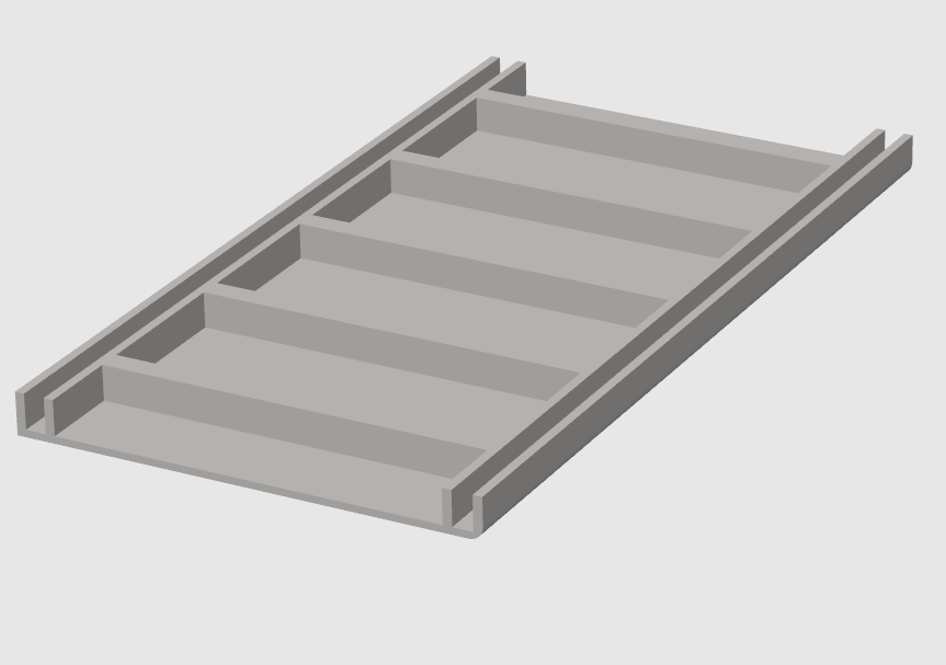 Clip-on solid shelves for Mini Warehouse (With Center Supports)