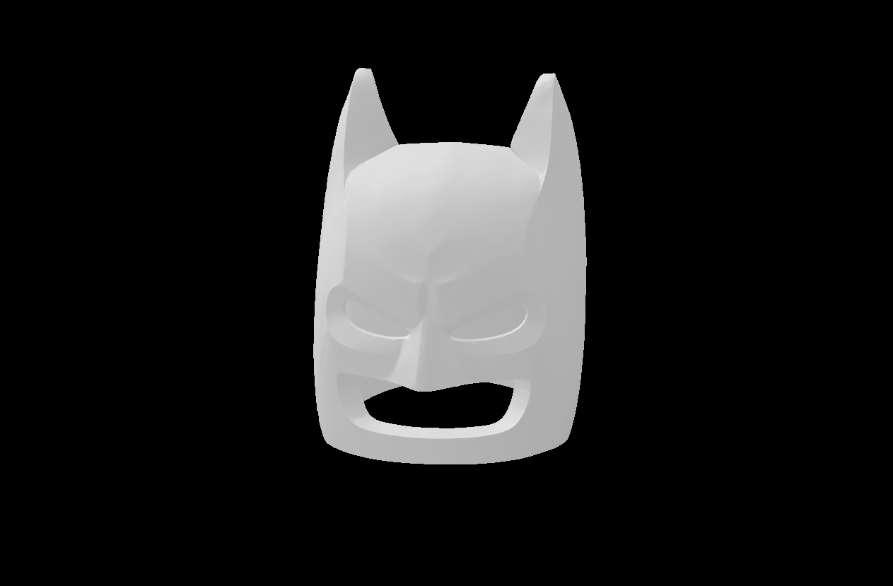 Lego Compatible (3320pb01.dat) Minifig Headgear Mask Batman Cowl with Molded Eyes Pattern