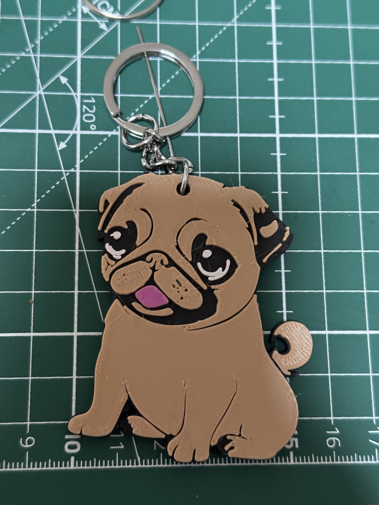 pug keychain — miniatura 2