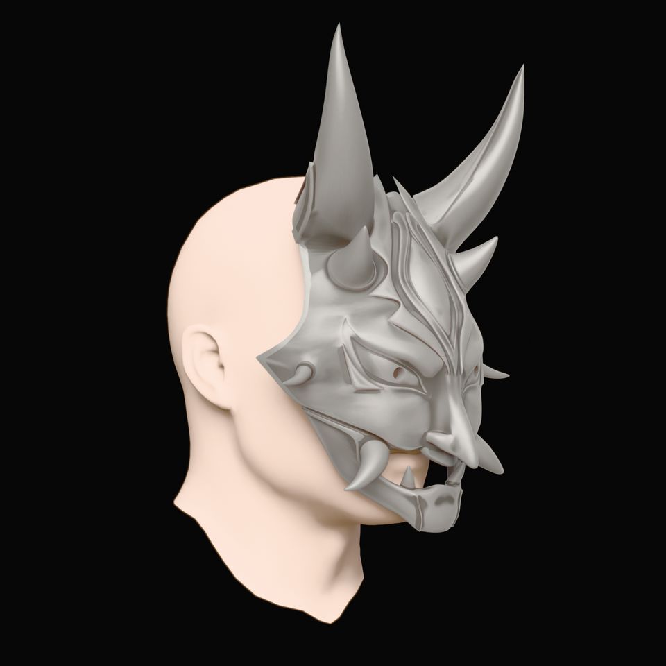Xiao Mask - Genshin Impact Cosplay (Sadece Plastik Aparattır!!!)