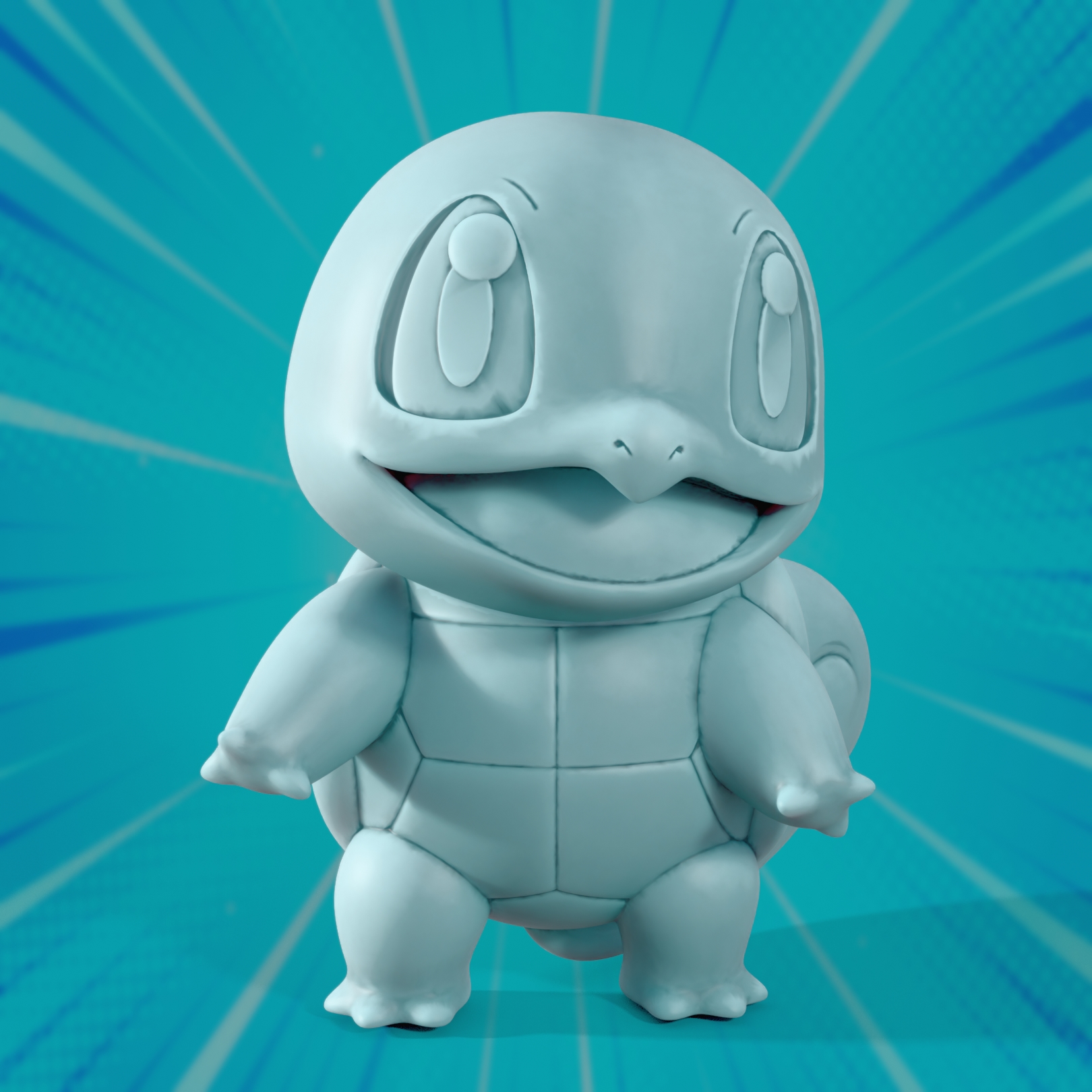 3D Squirtle Figurine - 3D Squirtle - 3D Figurine - Custom high quality 3D Printing - Pokemon