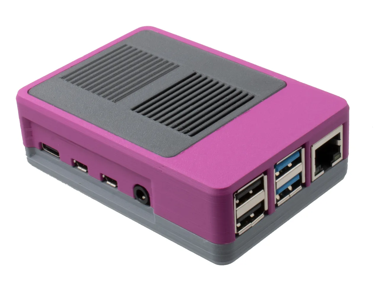 Modular Snap Together Raspberry Pi 2B/3B/3B+/4 Case w/ OLED & Fan Options  by Sneaks, Download free STL model