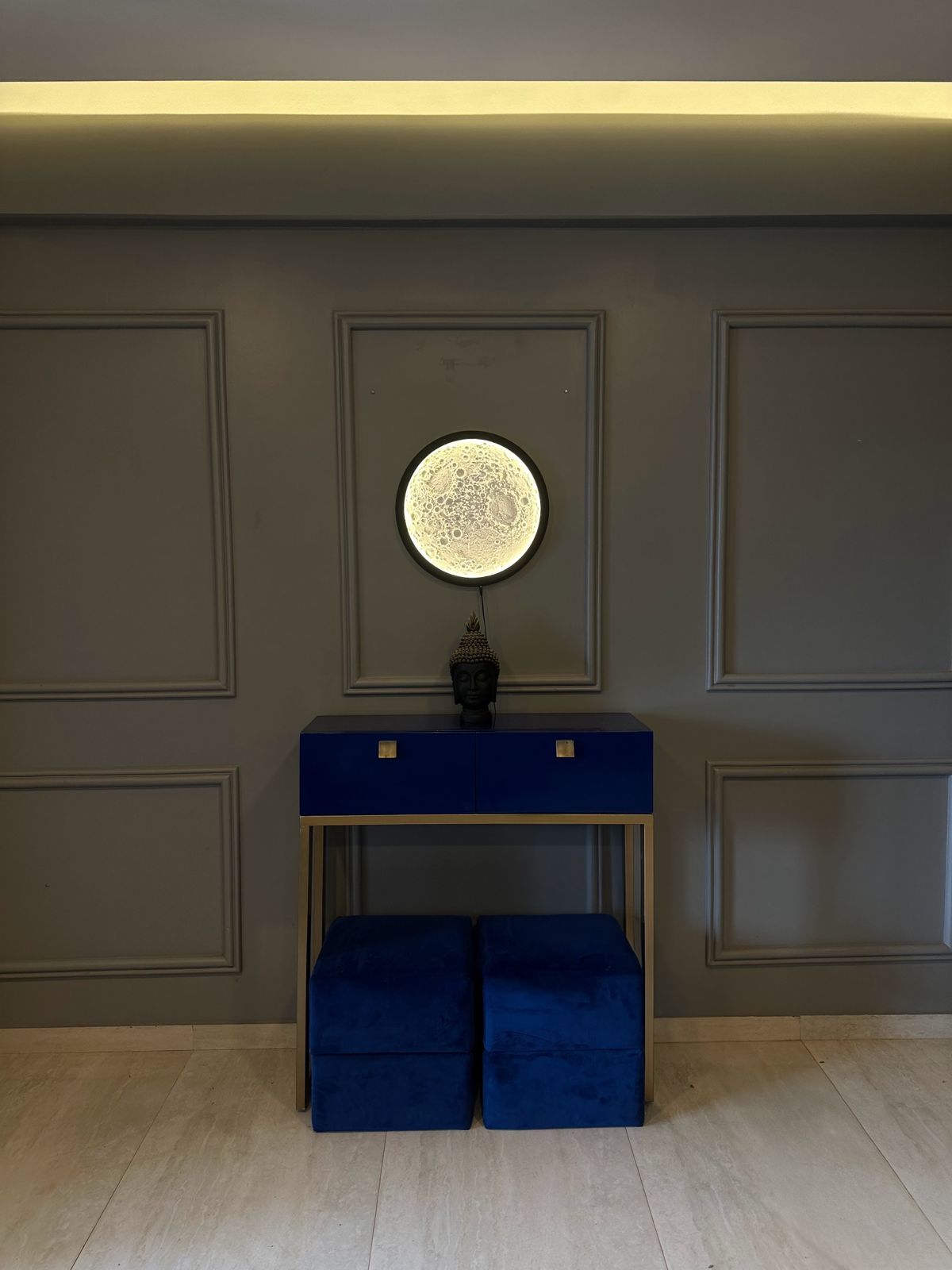 Illuminated moon wall lamp - Remix