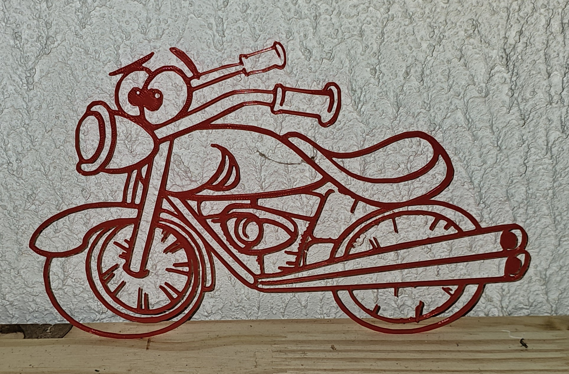 Funny retro bike - Wall Art - Moto retro amusante