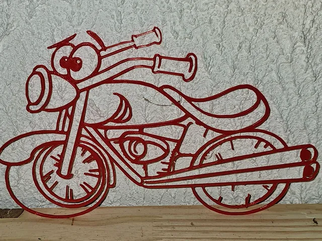 Funny retro bike - Wall Art - Moto retro amusante