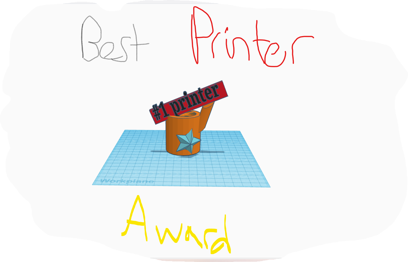#1 trophy award