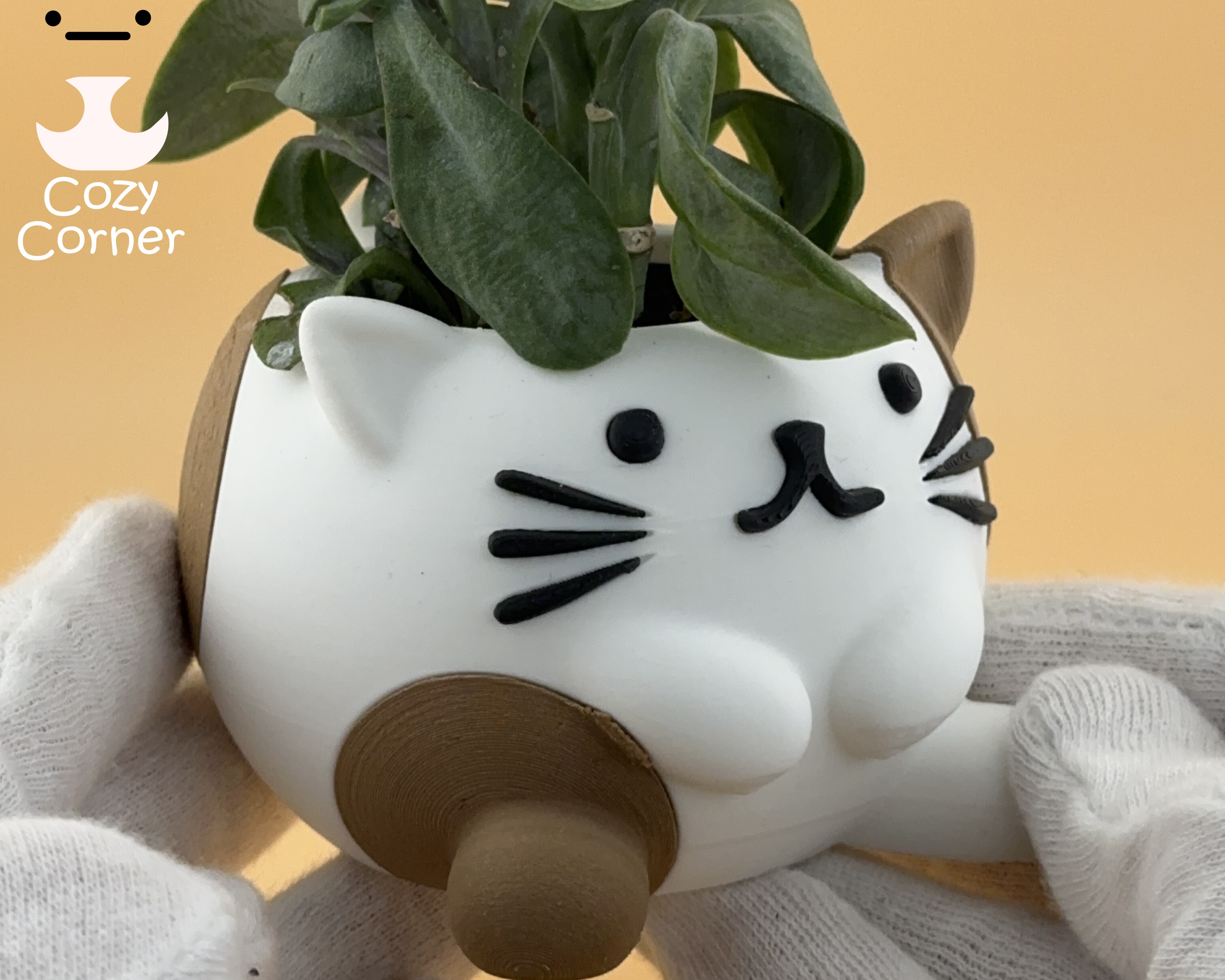 Miniatura 3 do modelo 3D Cute cat planter