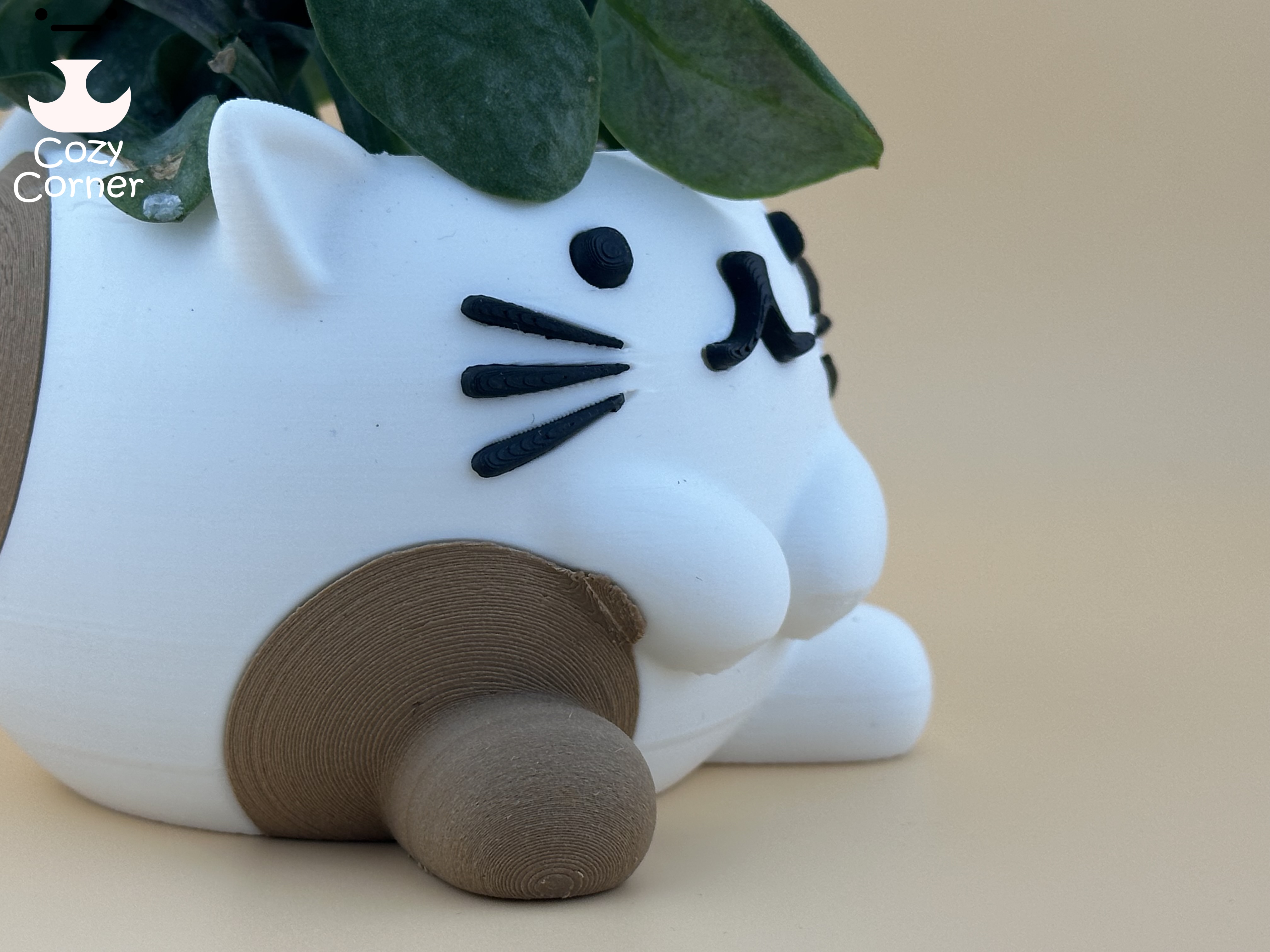 Miniatura 6 do modelo 3D Cute cat planter