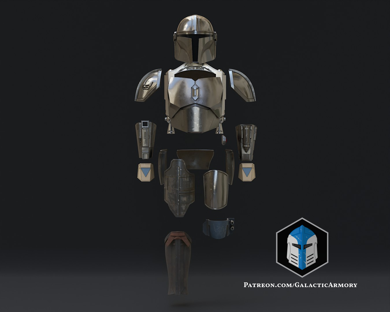 Mandalorian Beskar Armor - 3D Print Files por Galactic Armory | Tienda ...