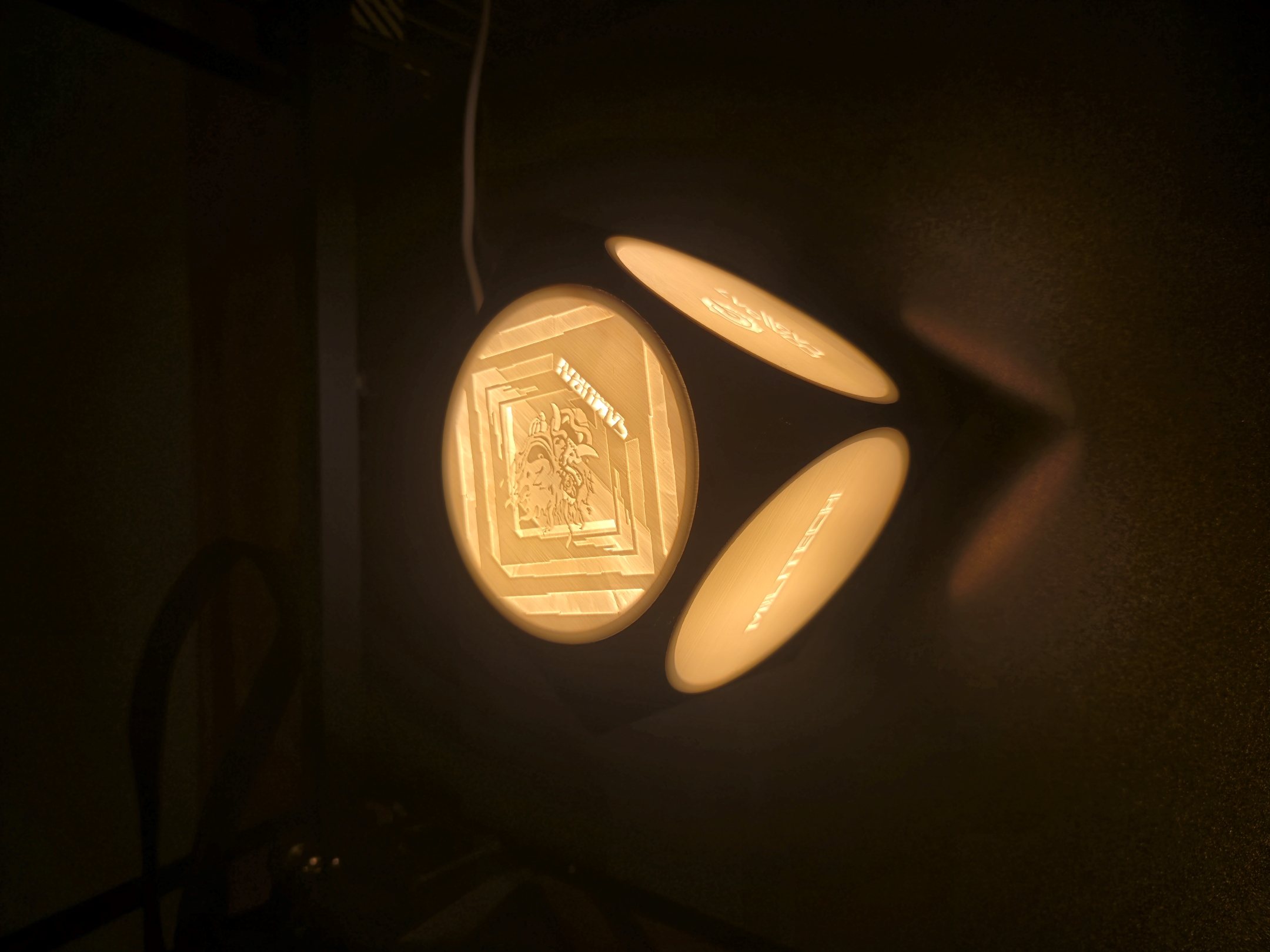 Customisable 5 Plate Litophane Lamp